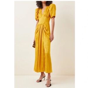 ROTATE yellow gold dress